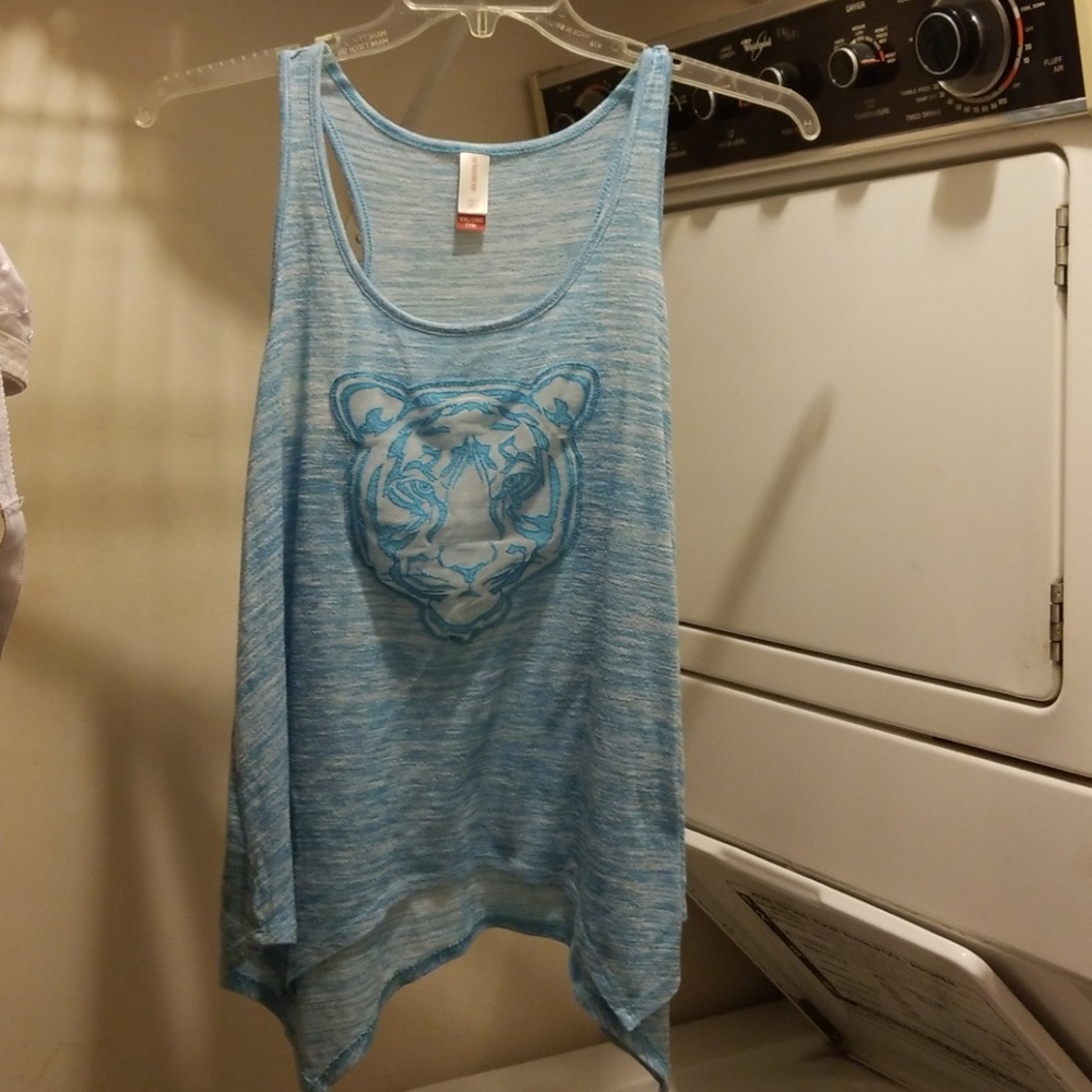 Blue tiger-face tank